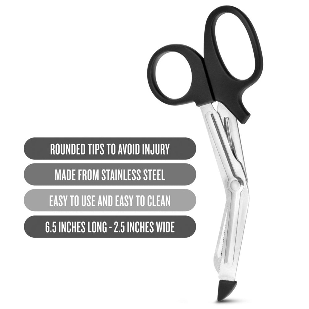 Emergency Safety Scissors for Bondage & First Aid - Sharp Stainless Steel Shears for Quick Release, Medical Use, and Outdoor Survival Gear
