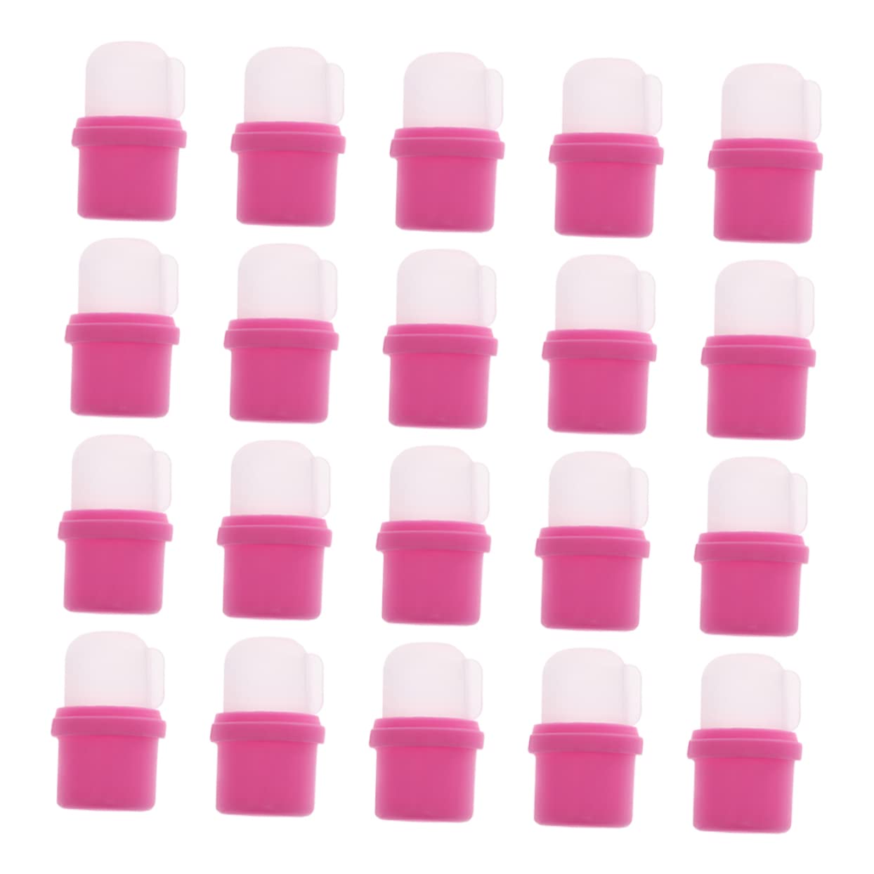 Minkissy 20pcs Reusable Nail Soaker Caps for Nail Polish Remover - Comfortable Soak Off Caps for Nail Art & DIY Manicures at Home - Perfect for Gel, Acrylic & Dip Powder Removal