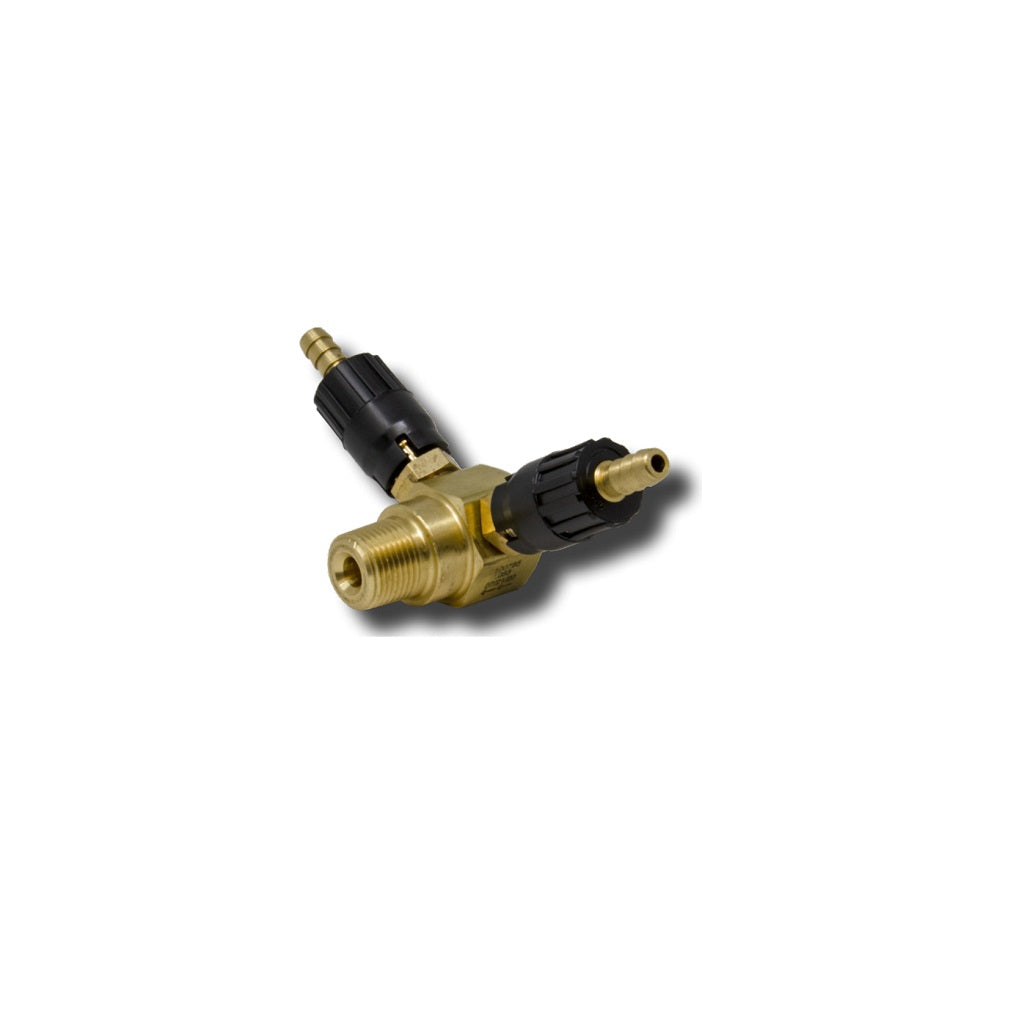 General Pump High Draw Dual Barb Chemical Injector 4500psi - Heavy Duty Pressure Washer Accessory for Cleaning, Pest Control & Agricultural Applications