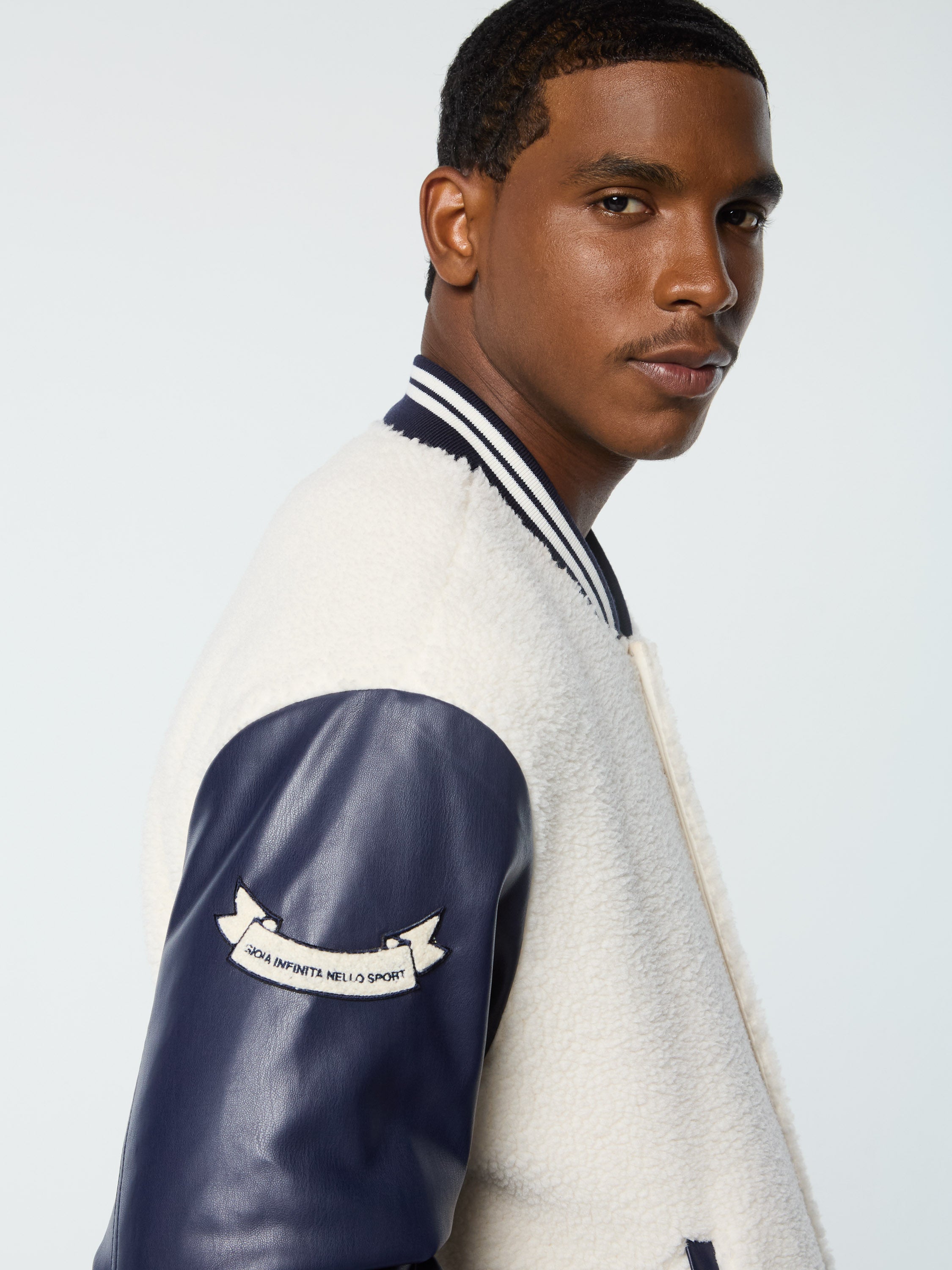 Toppa Varsity Bomber Jacket - Stylish Men's Baseball Jacket with Gardenia Floral Design | Perfect for Casual Wear, Street Fashion & Autumn Outerwear