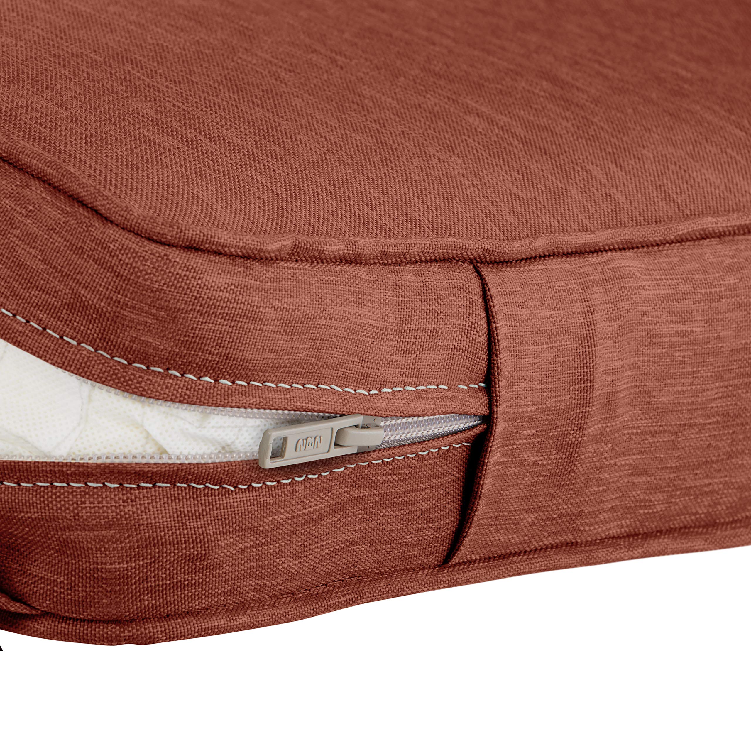 Classic Accessories Montlake Outdoor Chaise Lounge Cushion 74x23 - FadeSafe, Water-Repellent, Heather Henna - Perfect for Patio, Poolside, and Garden Relaxation