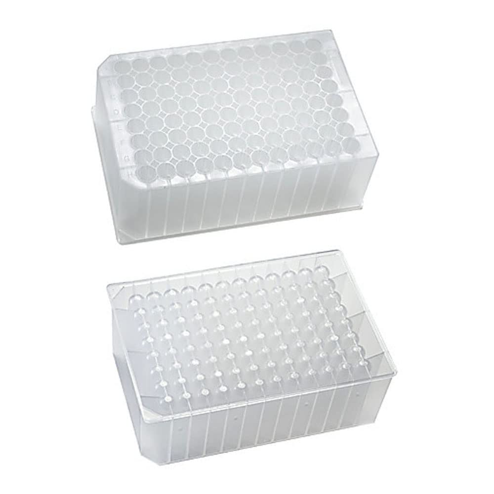 96-Well Deep Well Plate, 2ml/Well, Round Polypropylene, DNase/RNase Free, Rimless - Pack of 50 | Ideal for PCR, Sample Storage & High-Throughput Screening in Laboratories