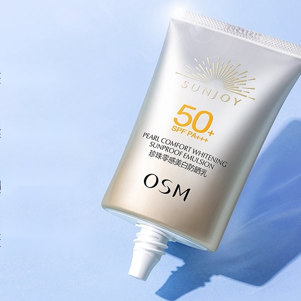 OSM Pearl Comfort Whitening Sunproof Emulsion SPF50+ PA+++ - Brightening & Hydrating Face Sunscreen for Daily UV Protection - Perfect for Outdoor Activities, Beach & Summer Skincare