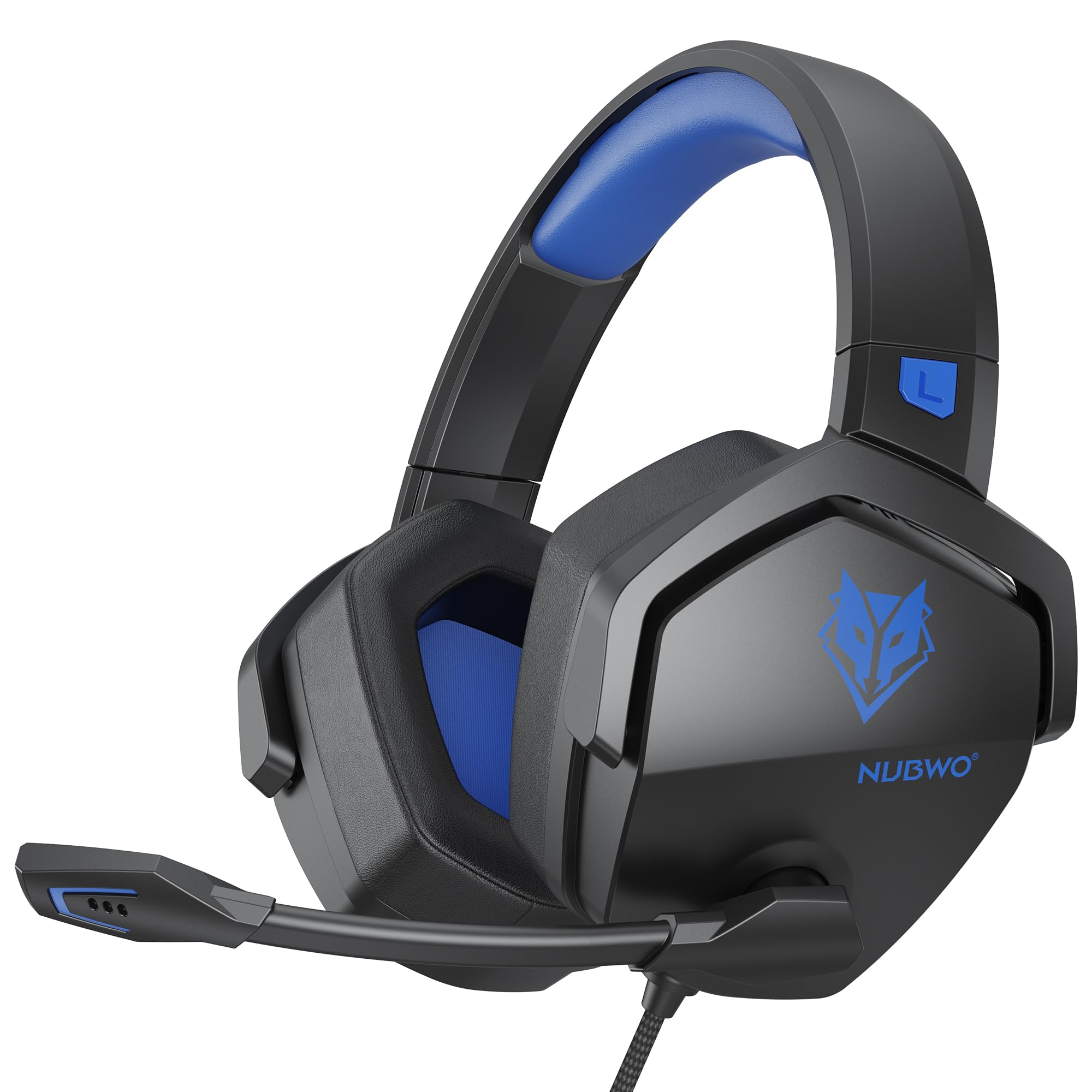 NUBWO N16 Gaming Headset with Microphone - Wired Over-Ear Headphones for Xbox, PS5, PS4, PC, Nintendo Switch & Mac | 3.5mm Audio Jack | Stereo Sound | Perfect for Online Gaming, Streaming & Video Calls