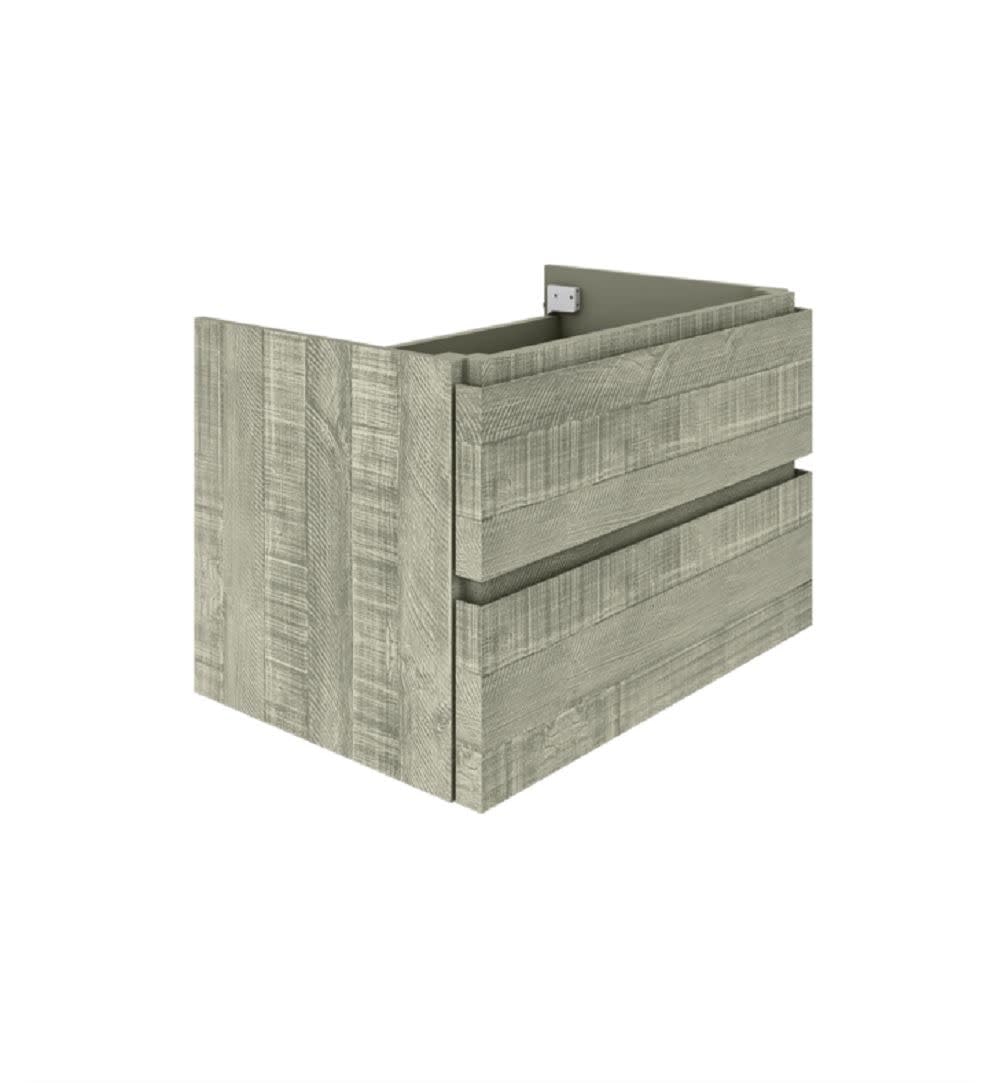 Fresca Stella 29-Inch Wall Mounted Bathroom Vanity Cabinet in Ash Gray - Modern Storage Solution for Small Bathrooms & Powder Rooms