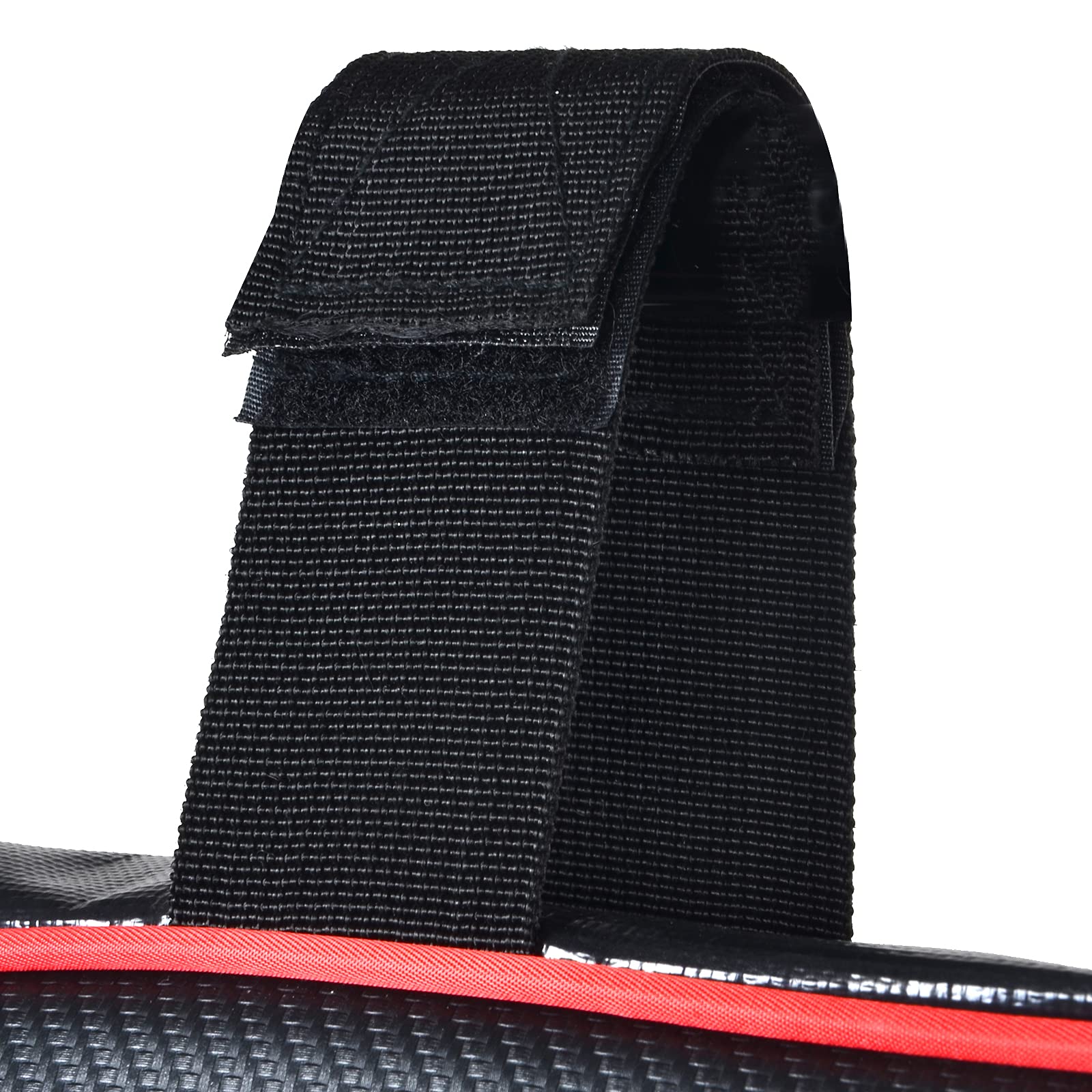 Goldfire Overhead Storage Bag - Universal Roof Top Organizer for Polaris RZR XP 1000 (2 & 4 Seat All Years) - Durable Tool Gear Bag with Red Piping - Perfect for Off-Road Adventures, Camping & Outdoor Storage