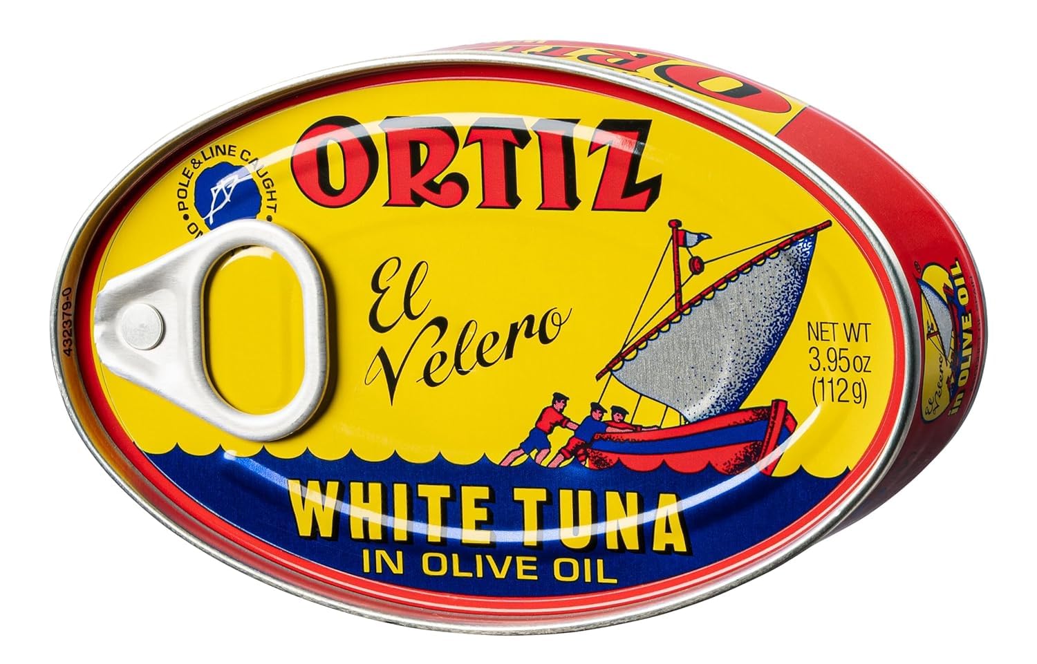 Ortiz Premium White Tuna in Olive Oil - Kosher Certified, 3.95oz Oval Tin (Pack of 6) | High-Quality Canned Tuna for Salads, Sandwiches & Mediterranean Recipes | Bulk Pantry Staple for Healthy Meals