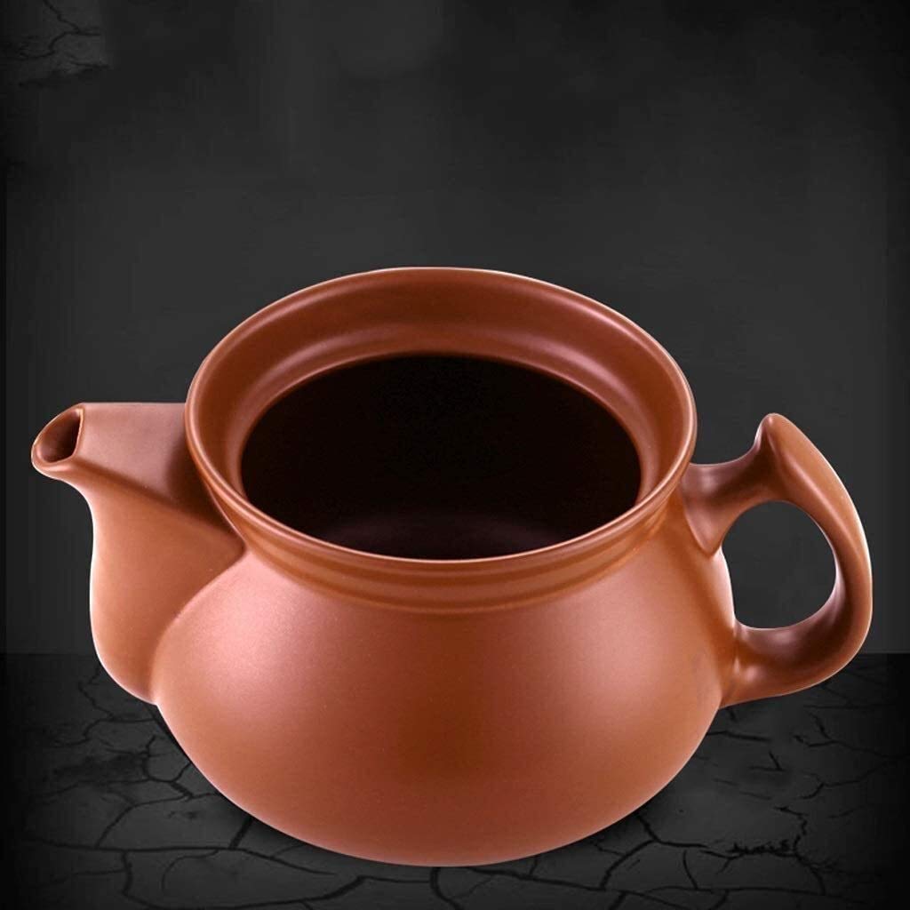 3L Ceramic Casserole Dish with Lid - Clay Pot Cookware for Healthy Cooking, Stewing & Chinese Herbal Medicine Preparation | Perfect for Home Kitchen, Herbal Decoction & Vintage Style Cooking