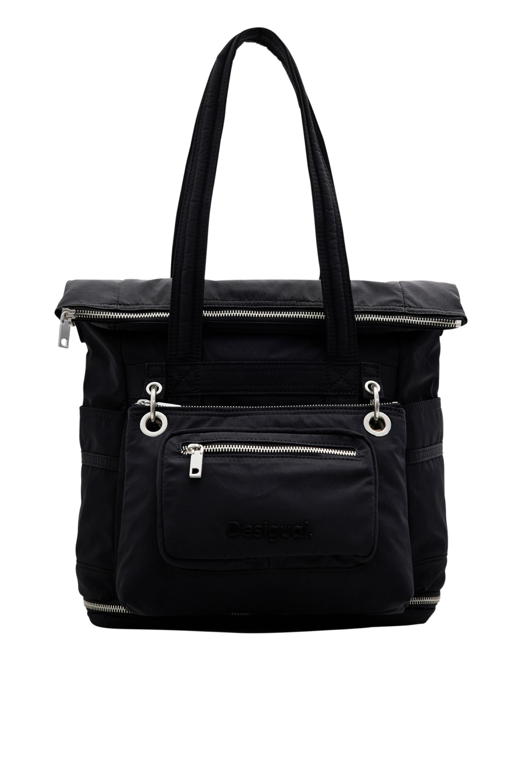 Desigual Women's Modular Nylon Backpack - Stylish & Spacious Travel Bag for Work, School & Daily Use