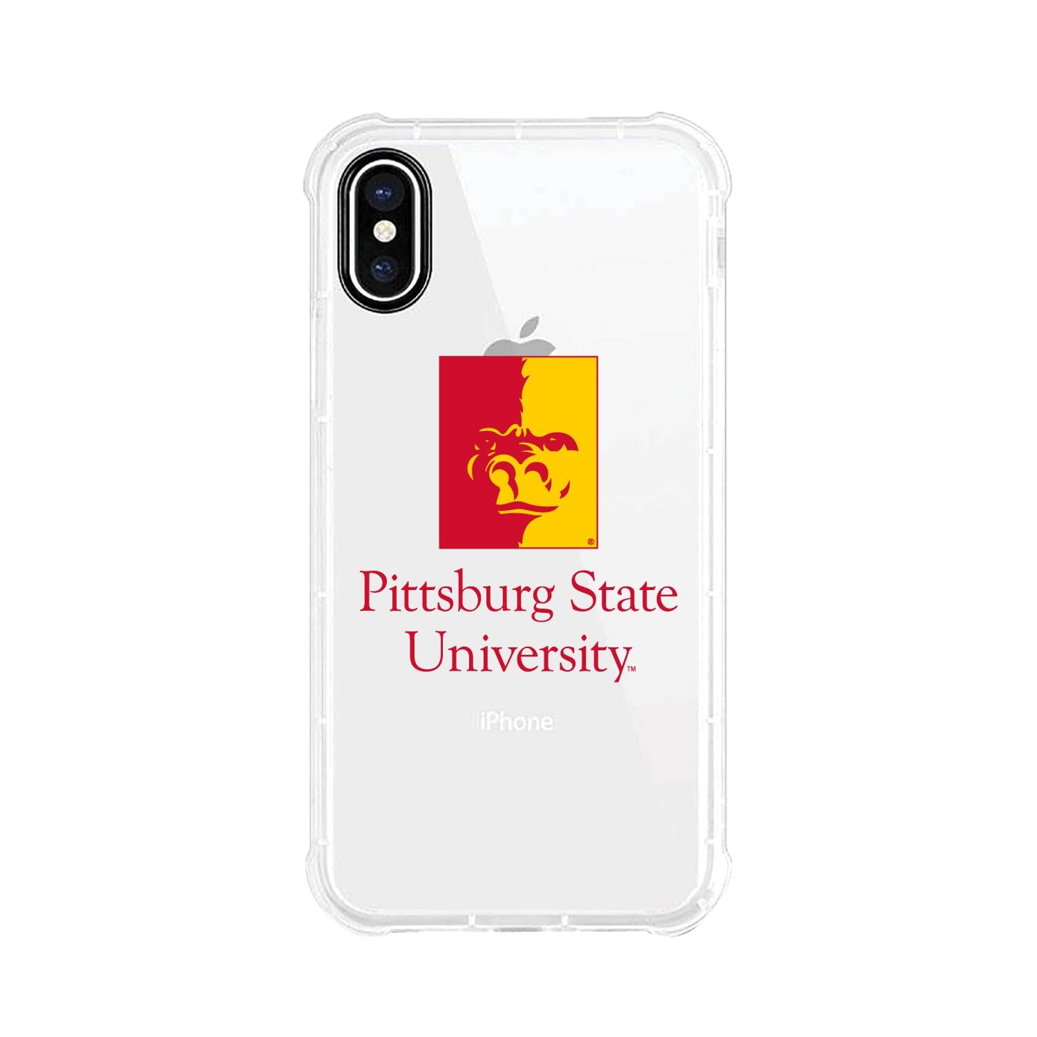 OTM Essentials Durable Phone Case for iPhone 13 Pro - Shockproof Tough Edge Protection, Classic White Design | Perfect for Pittsburg State University Students & Everyday Use