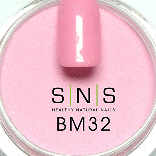 SNS Nail Dip Powder - Gelous Color Dipping Powder in Begonia (Pink Shimmer) - Long-Lasting 14-Day Acrylic Nail Polish - Odor-Free, No UV Lamp Needed - 1oz - Perfect for Salon, Home Manicures & Nail Art Designs