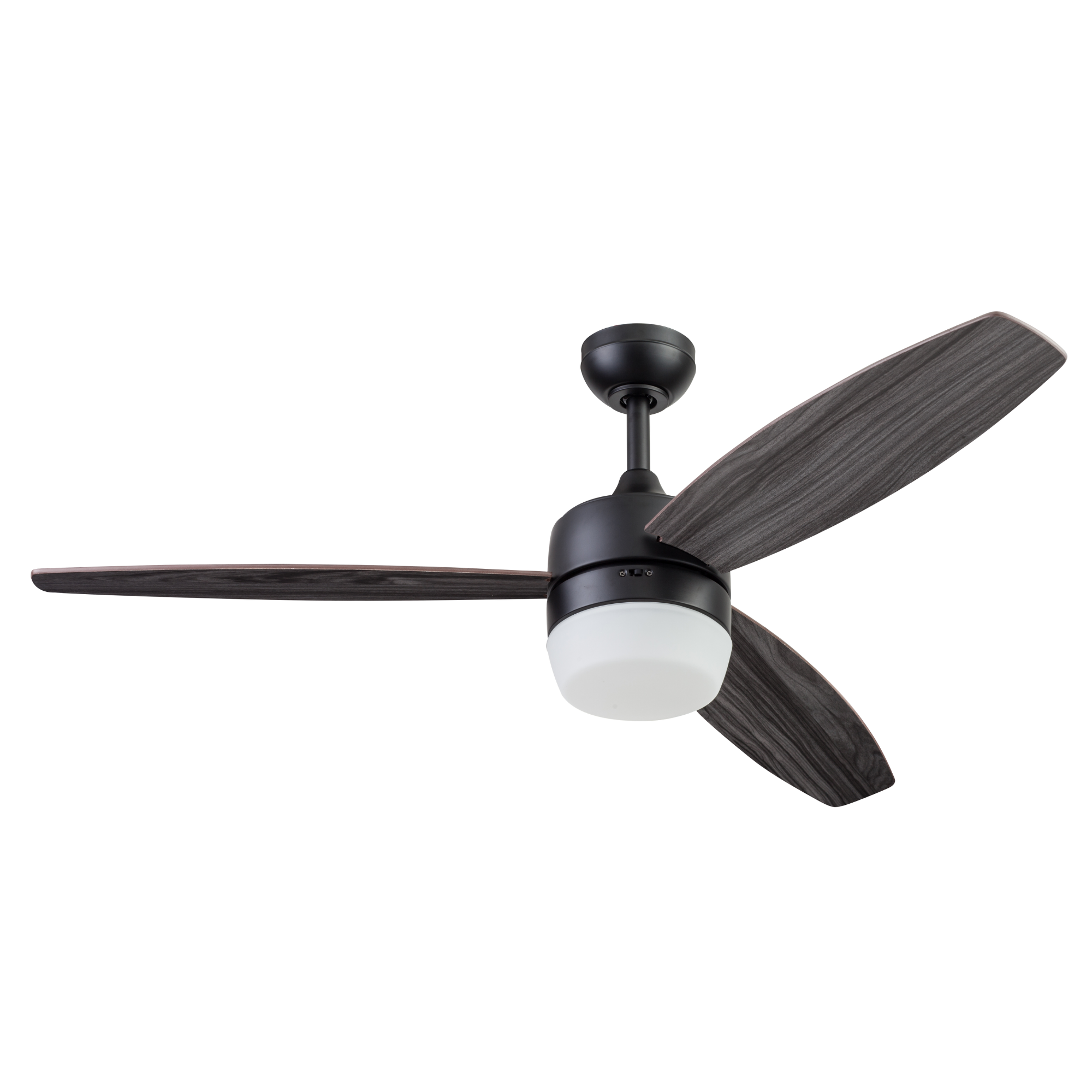 52 Inch Smart Ceiling Fan with Remote Control - Matte Black Finish - Quiet Operation, Energy Efficient - Perfect for Living Room, Bedroom, and Office Spaces
