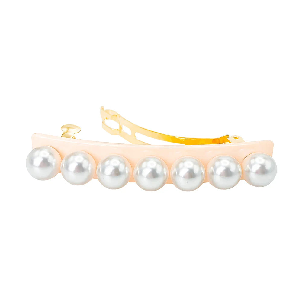 Elegant Pearl Hair Clips for Women - Classic Fashion Hair Accessories for Dresses, Weddings & Special Occasions - Minimalist Hair Jewelry Gift for Her