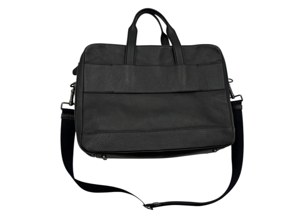 Coach Hampton Leather Day Briefcase for Work & Travel – Stylish Professional Laptop Bag for Men & Women | Office, Business Meetings, Commuting
