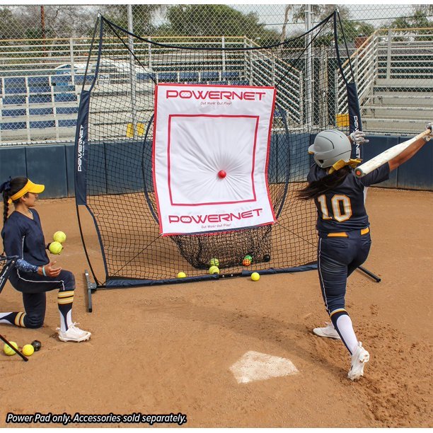 PowerNet Baseball & Softball Hitting Pad - Durable Training Aid for Batting Practice, Fielding Drills & Coaching - Perfect for Indoor & Outdoor Use
