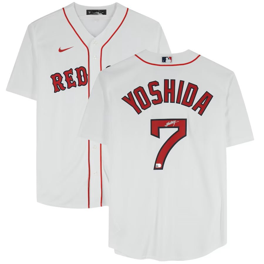 Masataka Yoshida Signed Boston Red Sox Nike Replica Jersey - Authentic Autographed Baseball Jersey for Collectors & Fans - Perfect for Game Day, Memorabilia Displays & Sports Gifts