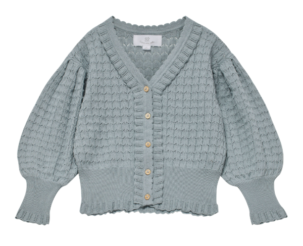 CERA UNA VOLTA AUDE CARDIGAN for Girls (12-16 Years) - Stylish Knit Sweater for School, Casual Wear & Layering