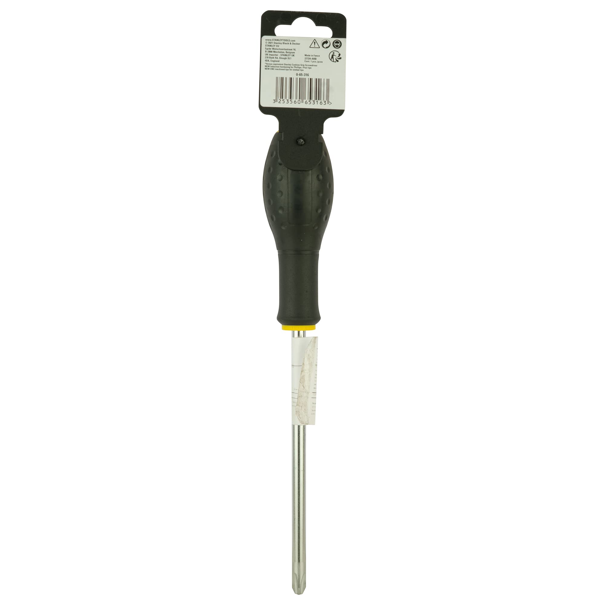 Stanley PH3 Steel Screwdriver - Durable & Multicolor for Home Repair, DIY Projects & Professional Use