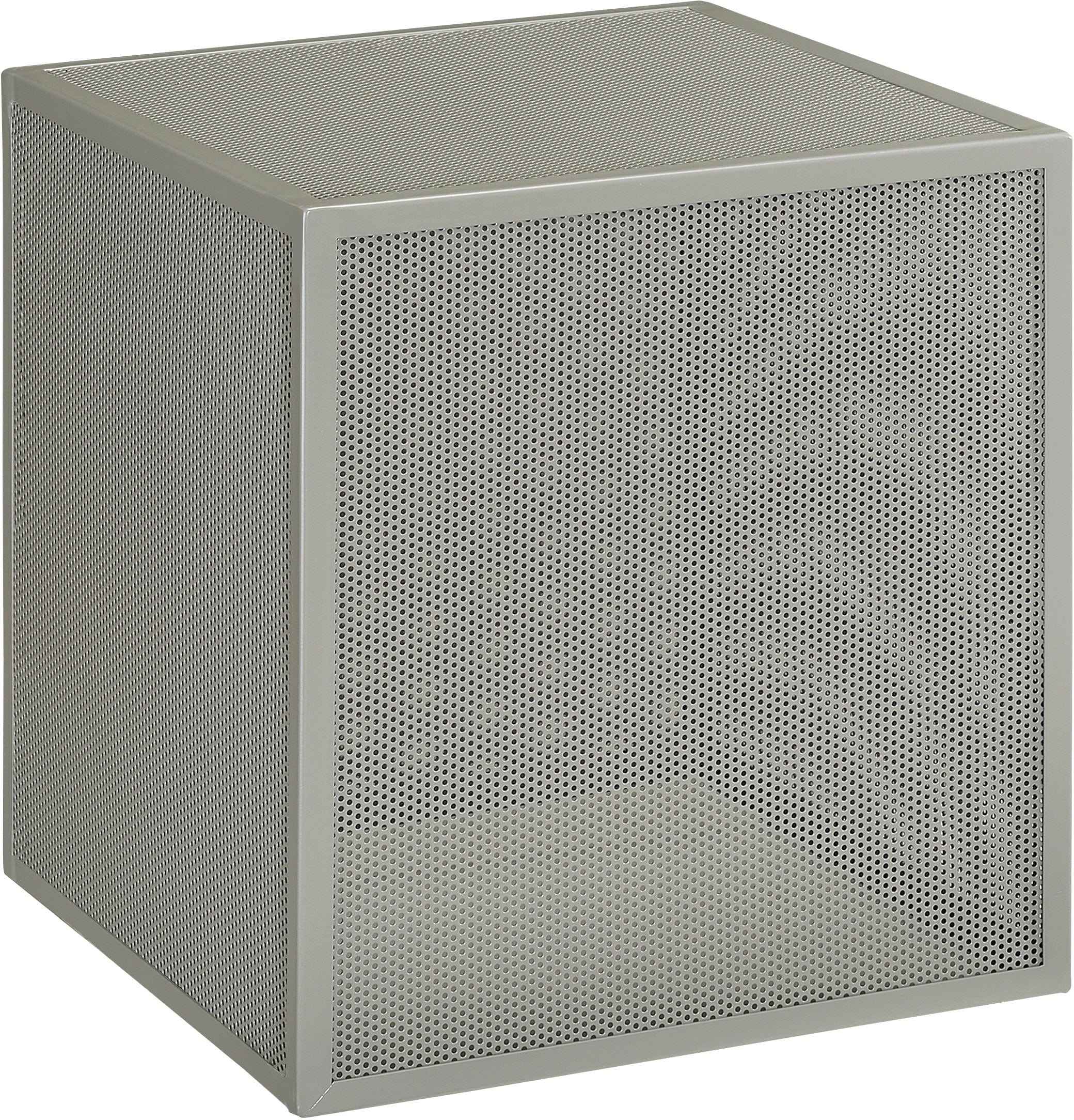 Office Star Catalina Accent Cube Table - Modern Side Table for Living Room, Bedroom & Office - Small End Table with Sturdy Metal Base - Perfect for Coffee, Books & Decor