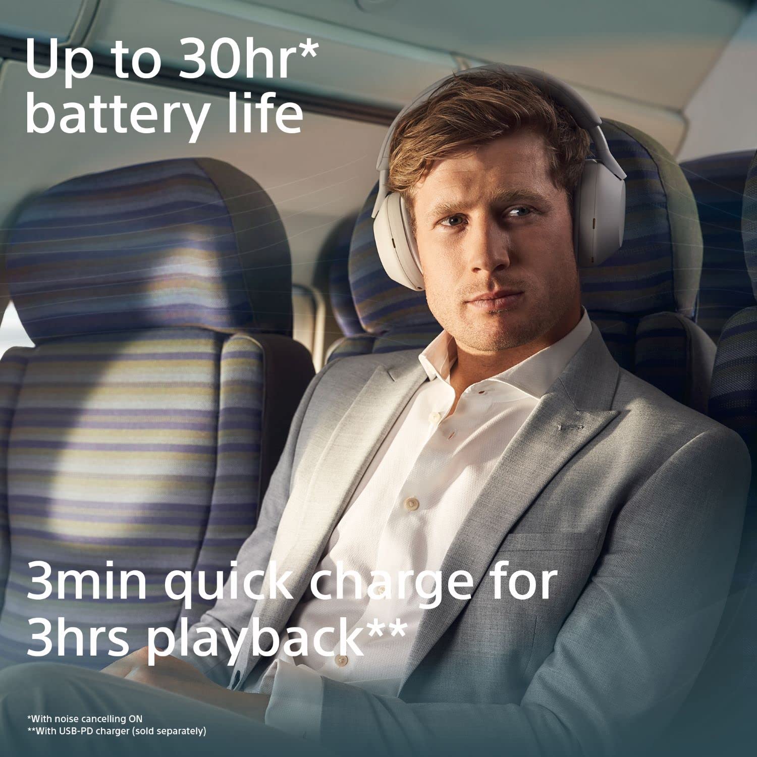 Sony WH-1000XM5 Wireless Noise Cancelling Headphones - 30H Battery Life, Alexa & Google Assistant Compatible, Built-in Mic for Calls - Over-Ear Design - Silver (Renewed) - Perfect for Travel, Work & Music Lovers