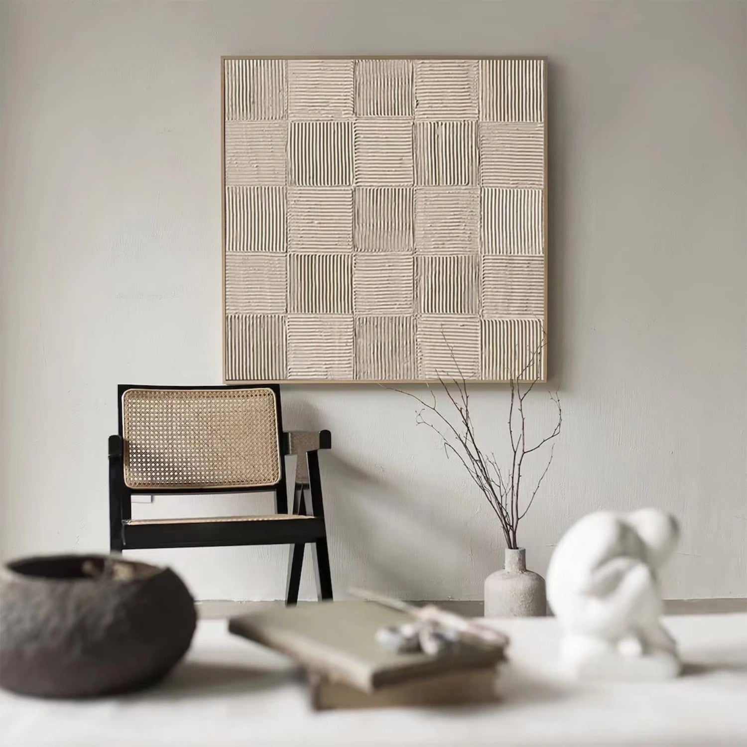Abstract Tranquility Art Painting #WS257 - Modern Wall Decor for Living Room, Bedroom & Office - Calming Abstract Artwork for Home & Workspace