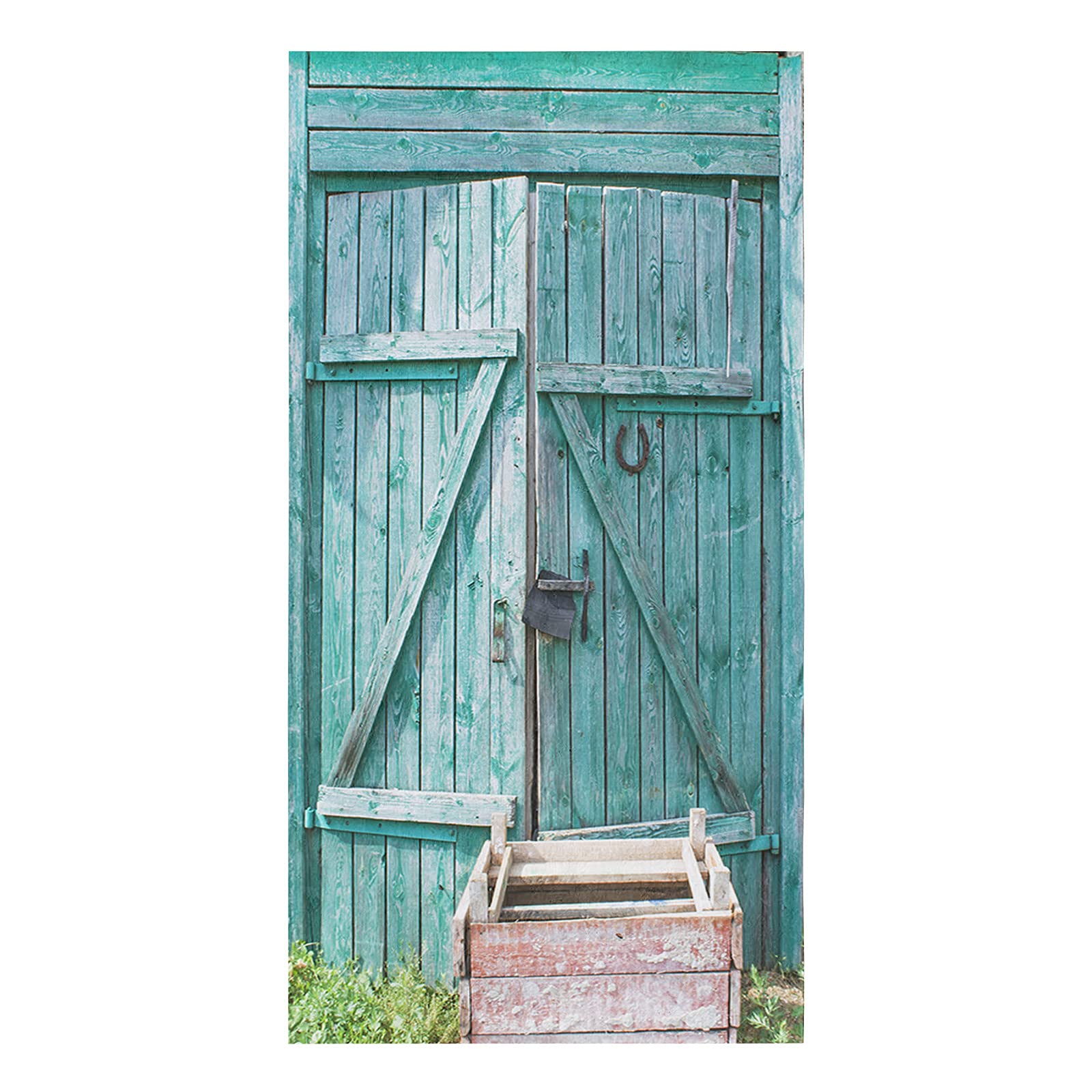 **Zadaling 16x28 Inches Rustic Country Barn Wood Door Kitchen Towels - Soft Cotton Dish Cloths, Tea Towels, Bar Towels & Hand Towels (1 Pack) - Perfect for Kitchen, Dining & Home Decor**