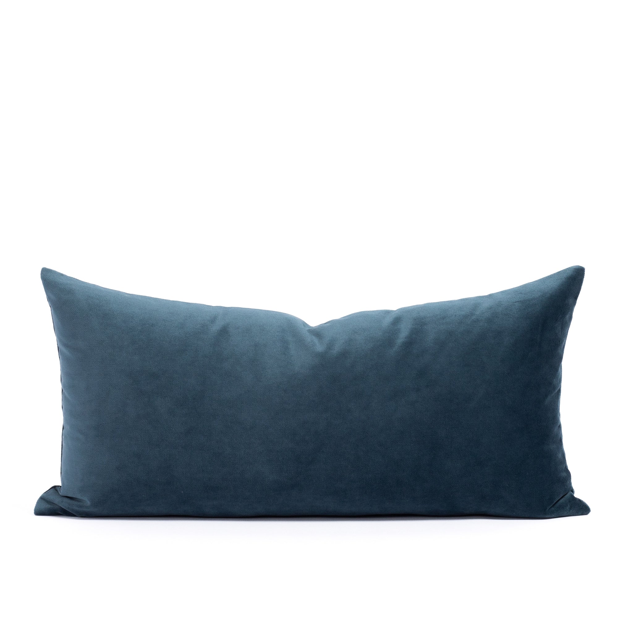 Mason Velvet 12x24 Lumbar Pillow - Soft Blue Decorative Cushion for Sofa, Bed & Living Room - Lakeland Blue Home Decor Throw Pillow