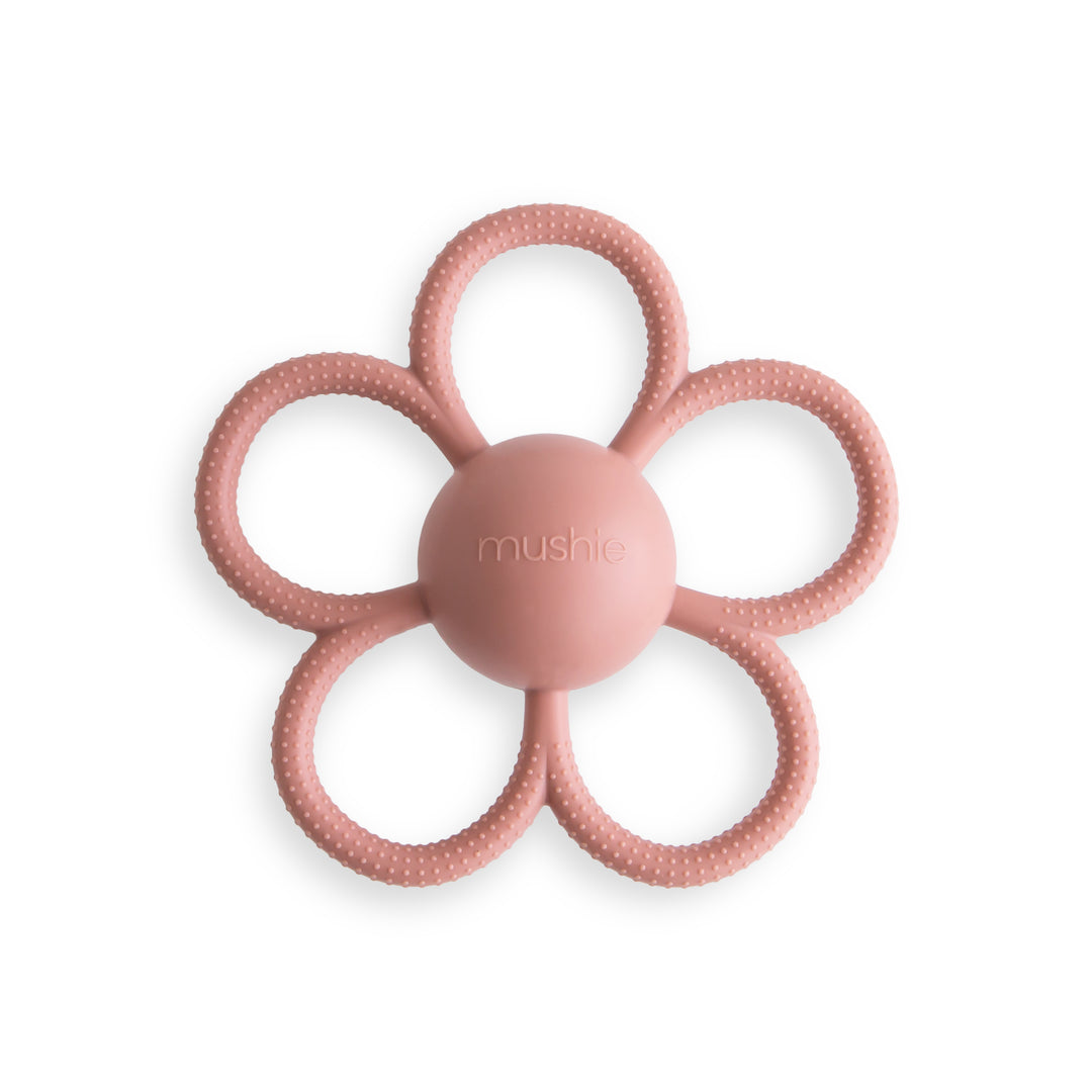 Mushie Organic Baby Rattle Teether Toy - Safe & Non-Toxic for Newborns & Infants - Perfect for Soothing Sore Gums & Sensory Play