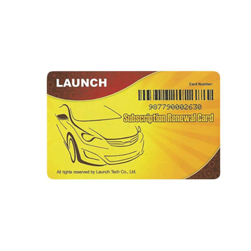 LAUNCH® Renewal Card for X431 PAD III & V Diagnostic Tool - Professional OBD2 Scanner Update for Car Mechanics & DIY Auto Repair