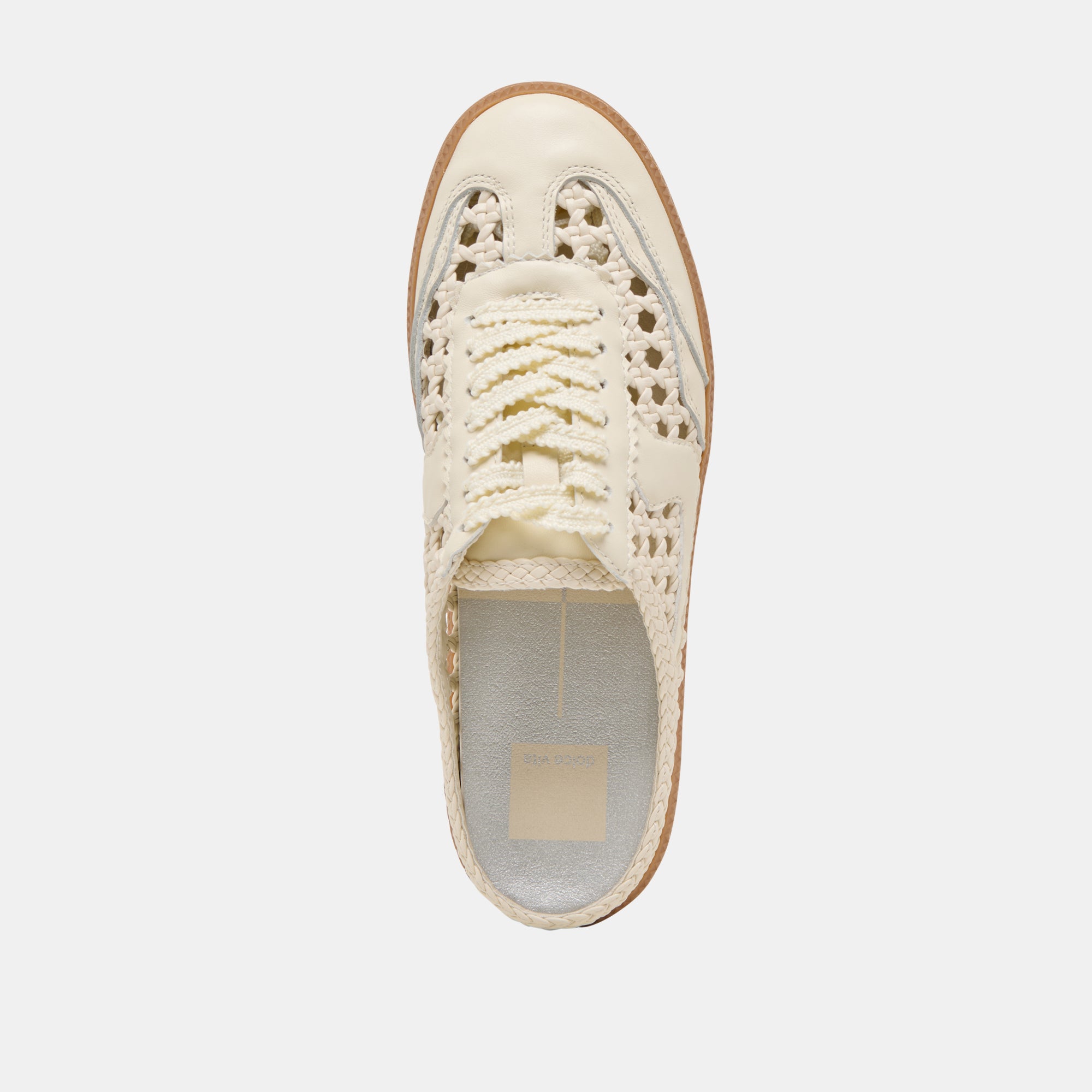 Notice Slide Woven Sneakers - Off-White Woven Stella Shoes for Women | Comfortable Casual Slip-On Loafers for Walking, Travel & Everyday Wear
