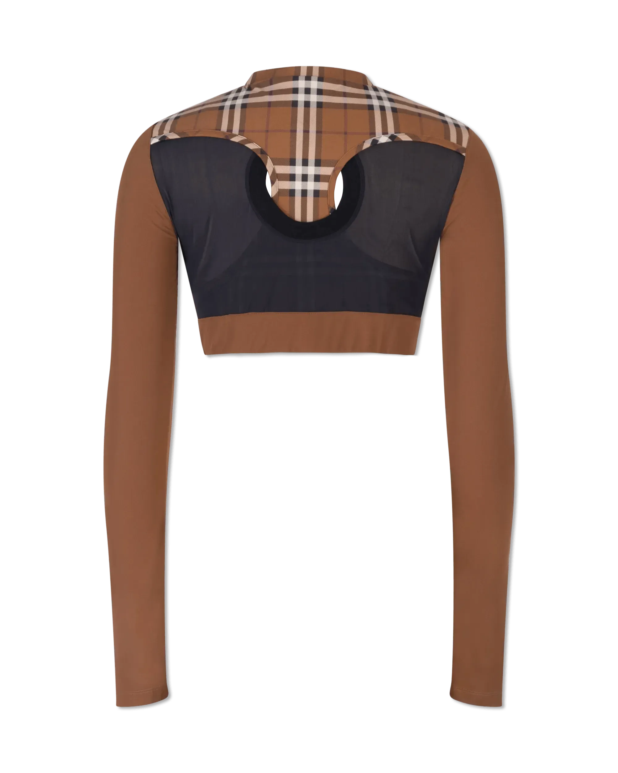 Everley Women's Check Print Athletic Long Sleeve Top - Breathable Workout Shirt for Yoga, Running & Gym Training