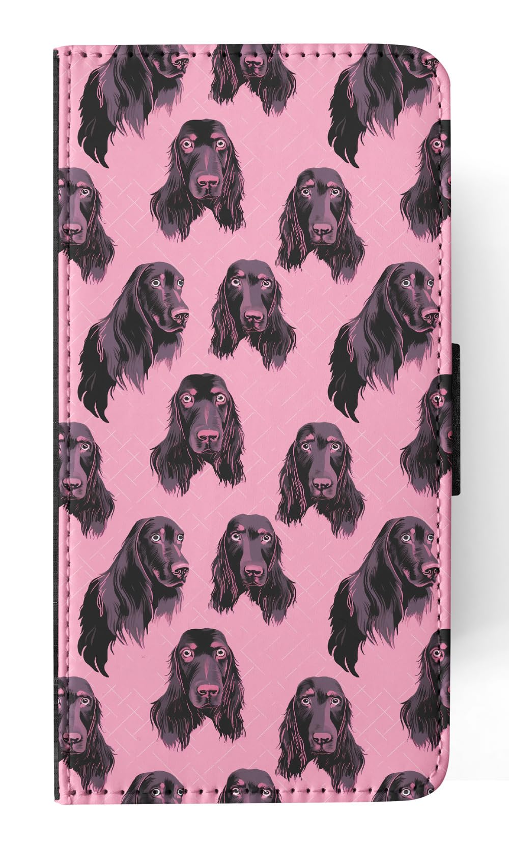 Cute Gordon Setter Puppy Dog Pattern Faux Leather Flip Wallet Phone Case for Apple iPhone 15 - Slim Protective Cover with Card Slots for Everyday Use & Travel