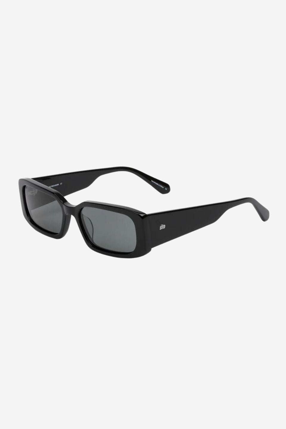 Electro Vision Polarized Sunglasses for Men & Women - Rectangle Black Iron Grey Frame - UV Protection - Perfect for Driving, Beach & Outdoor Activities
