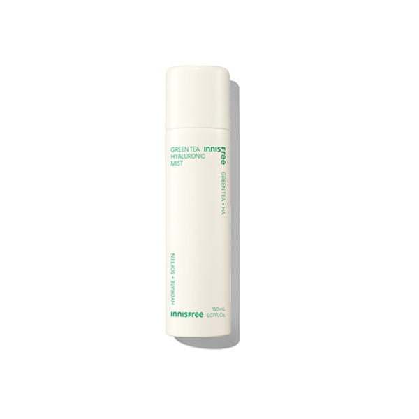 Innisfree Green Tea Hyaluronic Acid Face Mist Spray - Hydrating & Soothing Facial Toner for Dry Skin | Perfect for Travel, Gym & Daily Skincare Routine