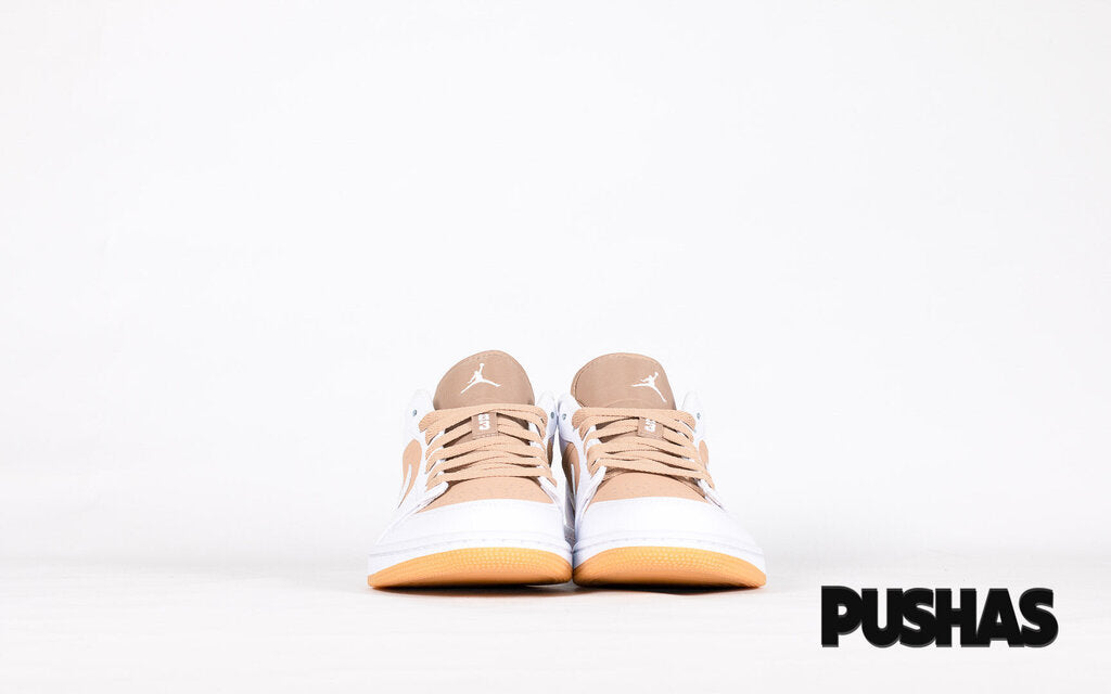 Air Jordan 1 Low 'Hemp White' Sneakers - Men's Basketball Shoes for Casual Wear & Street Style Fashion - Perfect for Everyday Outfits, Gym, and Urban Lifestyle