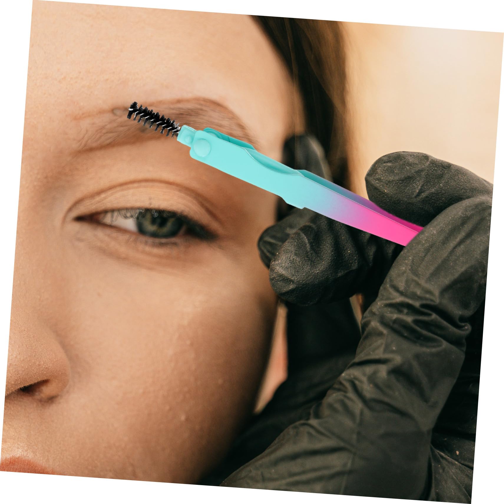 3-in-1 Eyebrow Trimmer Kit for Women - Stainless Steel Tweezers & Eyelash Applicator - Precise Grooming Tool for Eyebrows & Lashes - Perfect for Home Use & Travel Makeup Kit