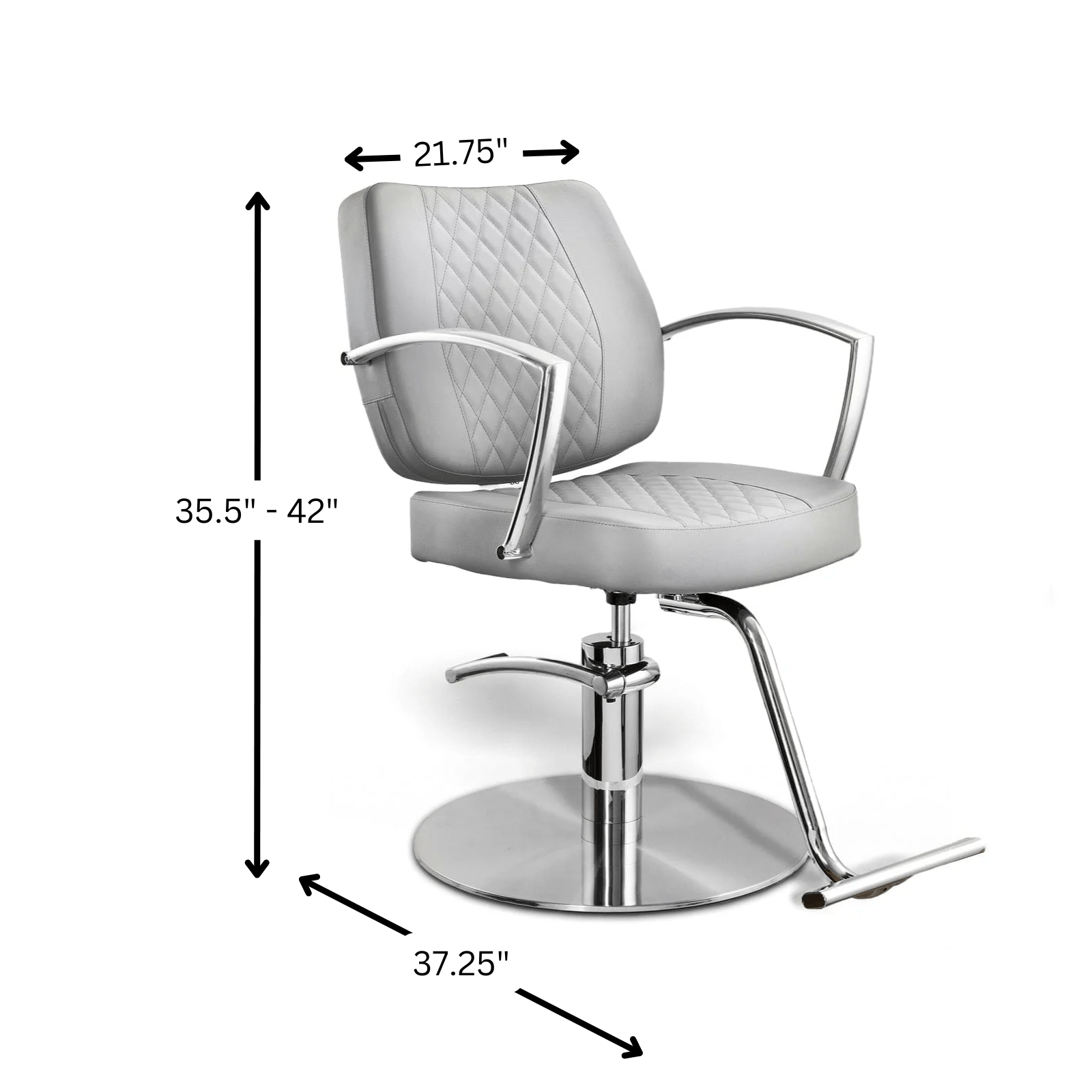 Callie Modern Styling Chair - Contemporary Salon & Home Hairdressing Stool for Beauty Salons, Barber Shops & DIY Haircuts at Home