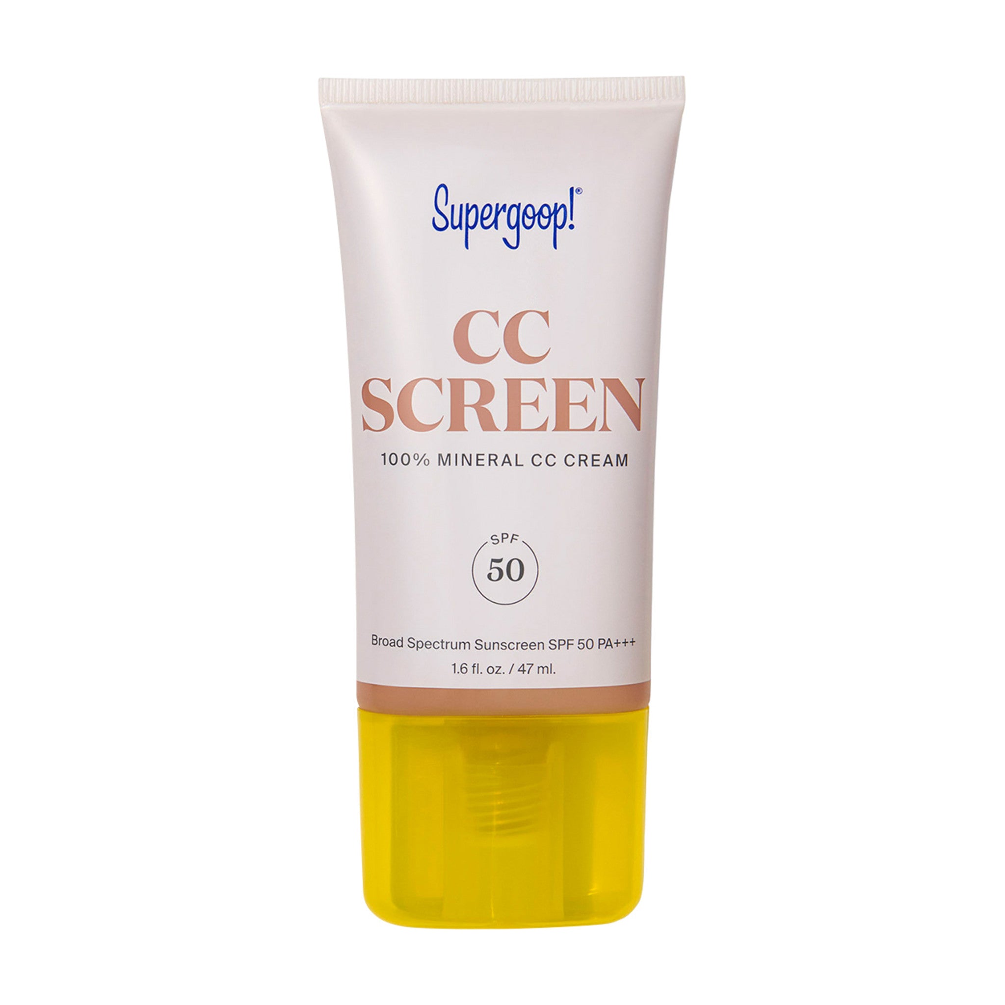 100% Mineral CC Cream with SPF 50 - Natural Sunscreen & Lightweight Foundation for Daily Coverage - Perfect for Sensitive Skin & Everyday Wear