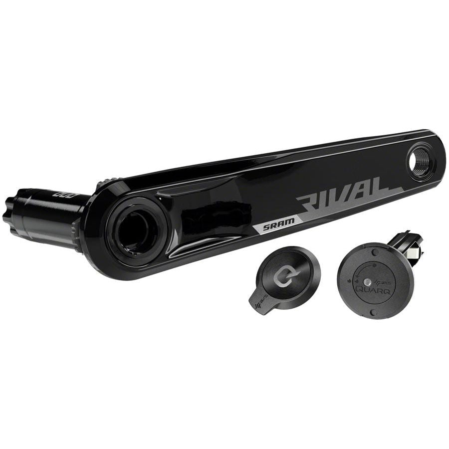 SRAM Rival AXS Wide Power Meter Left Crank Arm & Spindle Upgrade Kit - 172.5mm, 8-Bolt Direct Mount, DUB Spindle Interface, Black (D1) | Precision Cycling Power Measurement for Road & Gravel Bikes