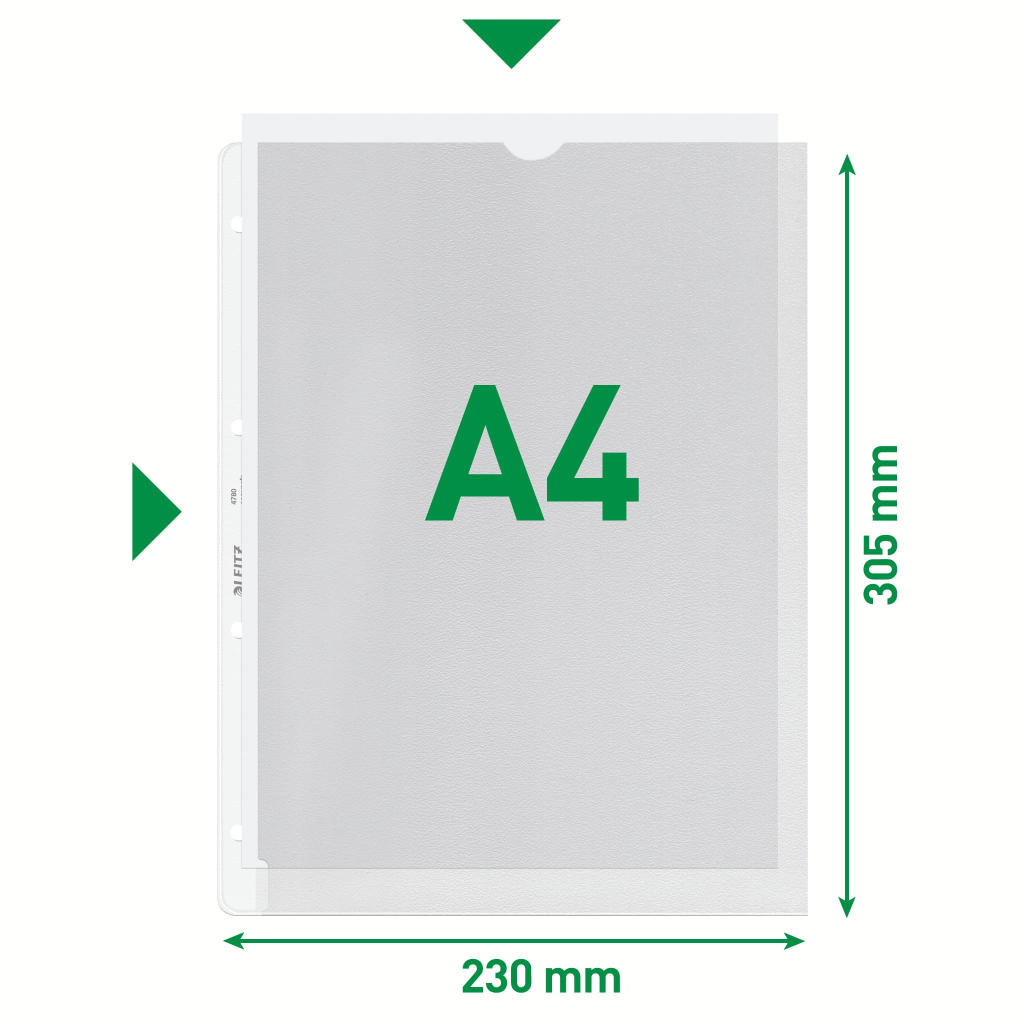 Leitz A4 Document Wallets - 100 Pack of Clear Polypropylene File Folders for Office Organization | Acid-Free Archiving | Perfect for Business Records, School Papers & Home Filing Systems