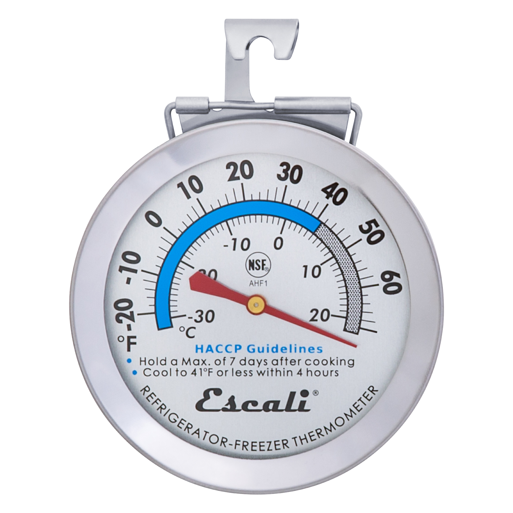 Accurate Dial Refrigerator & Freezer Thermometer - Monitor Food Safety, Perfect for Kitchen, Grocery Stores & Home Use
