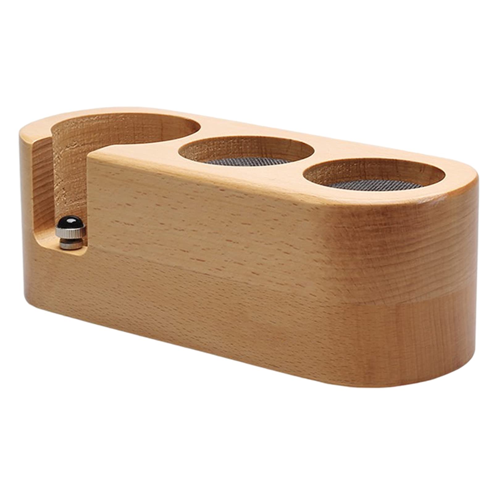 Premium 58mm Coffee Tamper Stand - Sturdy Wooden Base with Anti-Slip Design for Espresso Tampers | Barista Accessories for Home & Professional Coffee Stations