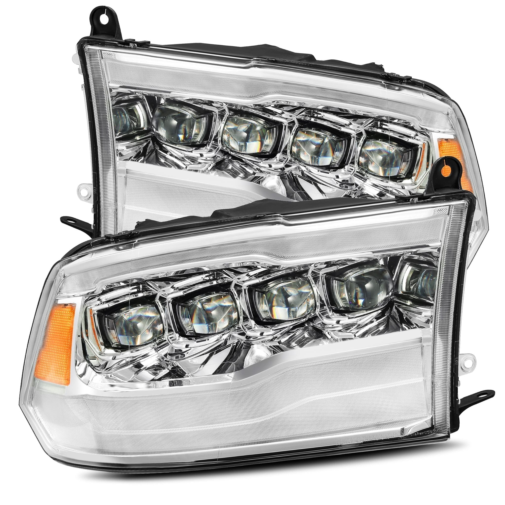 2009-2018 Ram Truck NOVA Series LED Projector Headlights - Chrome Alpha Rex 880591 - Upgrade Your Night Driving & Off-Road Visibility