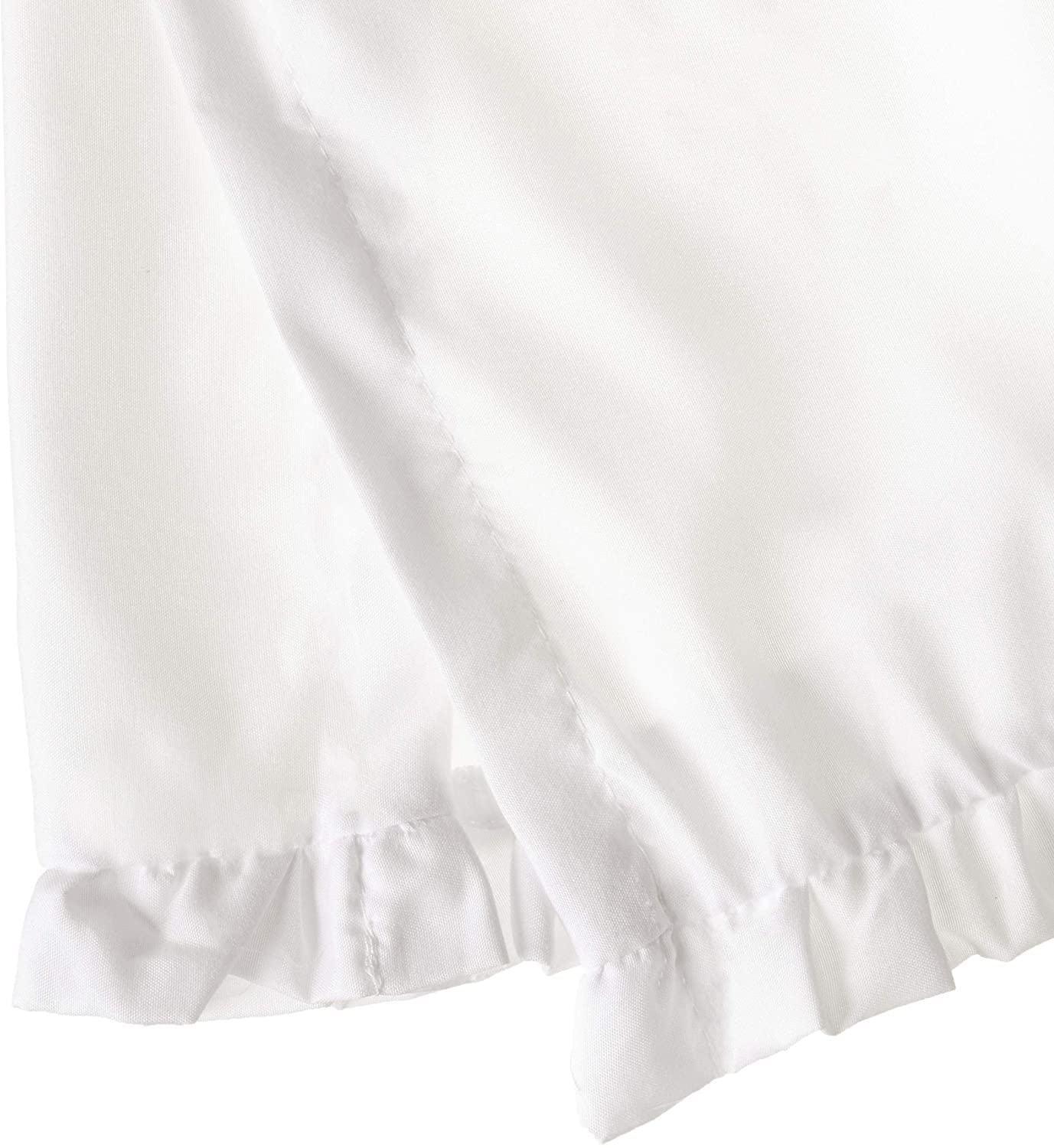 Greenland Home Sasha Bed Skirt - King Size White Fitted Dust Ruffle for Bedroom Decor & Hotel Style Luxury Bedding