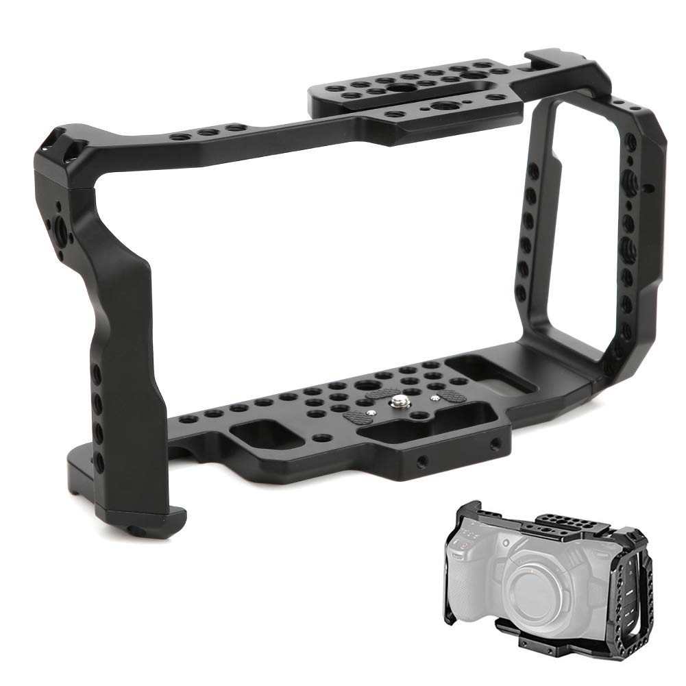 Professional Aluminum Alloy Camera Cage for BMPCC 4K/6K - Compatible with 1/4