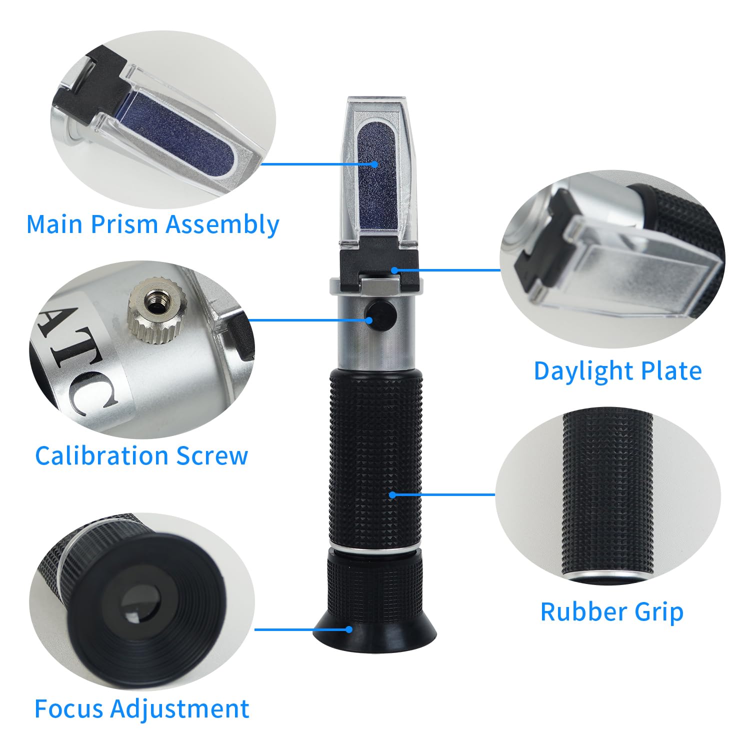 NANBEI 0-80% Brix Refractometer for Honey, Fruit, Maple Syrup - Portable Sugar Content Tester