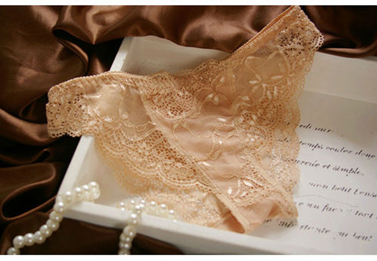 Lumiere Women's Lace Push Up Bra & Panty Set - Sexy Embroidery Lingerie for Date Night, Wedding, and Special Occasions