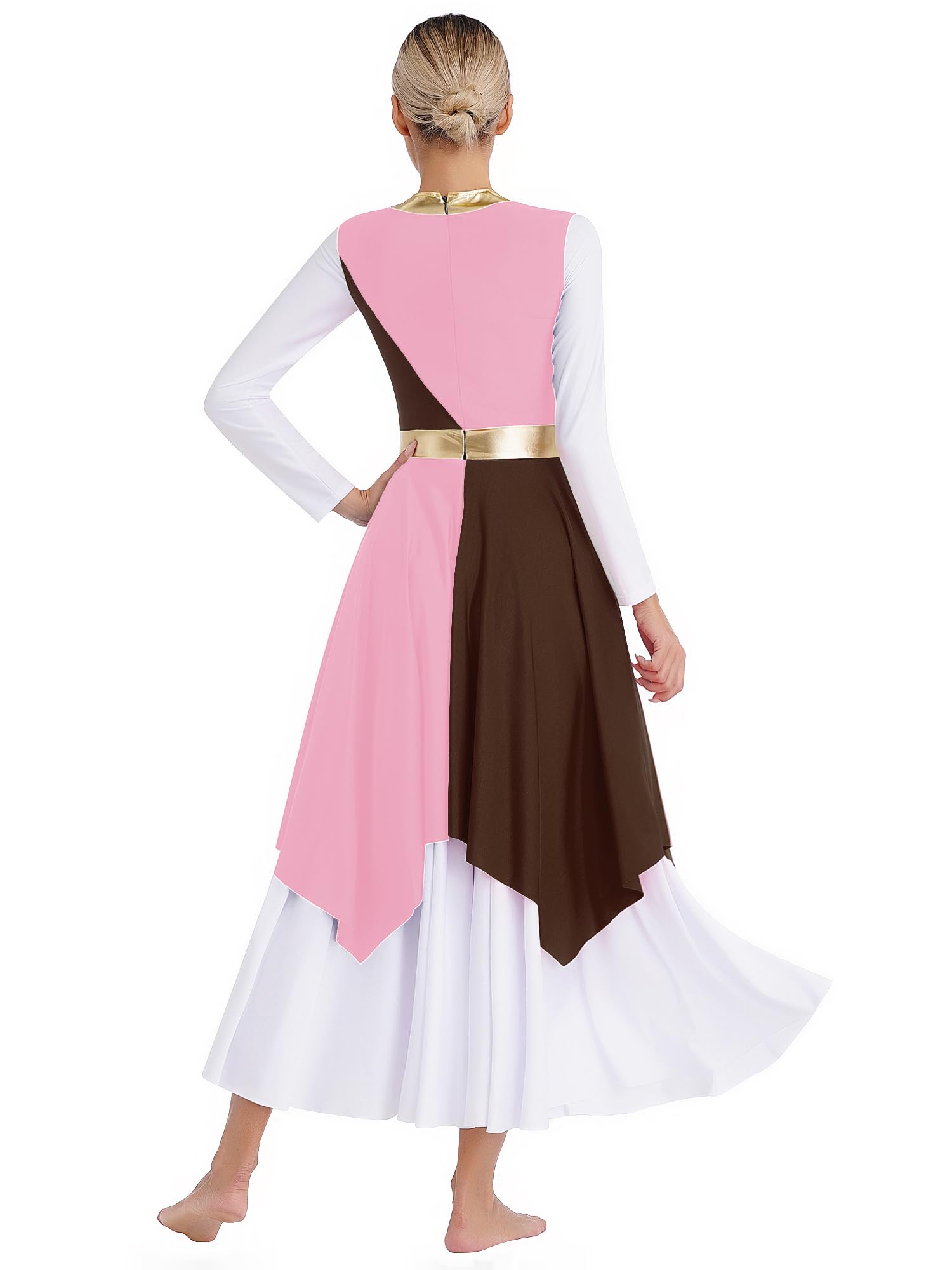 SEO-Optimized Liturgical Sleeveless Praise Dance Tunic for Women - Lyrical Worship Overlay Costume for Church Performances and Worship Events
