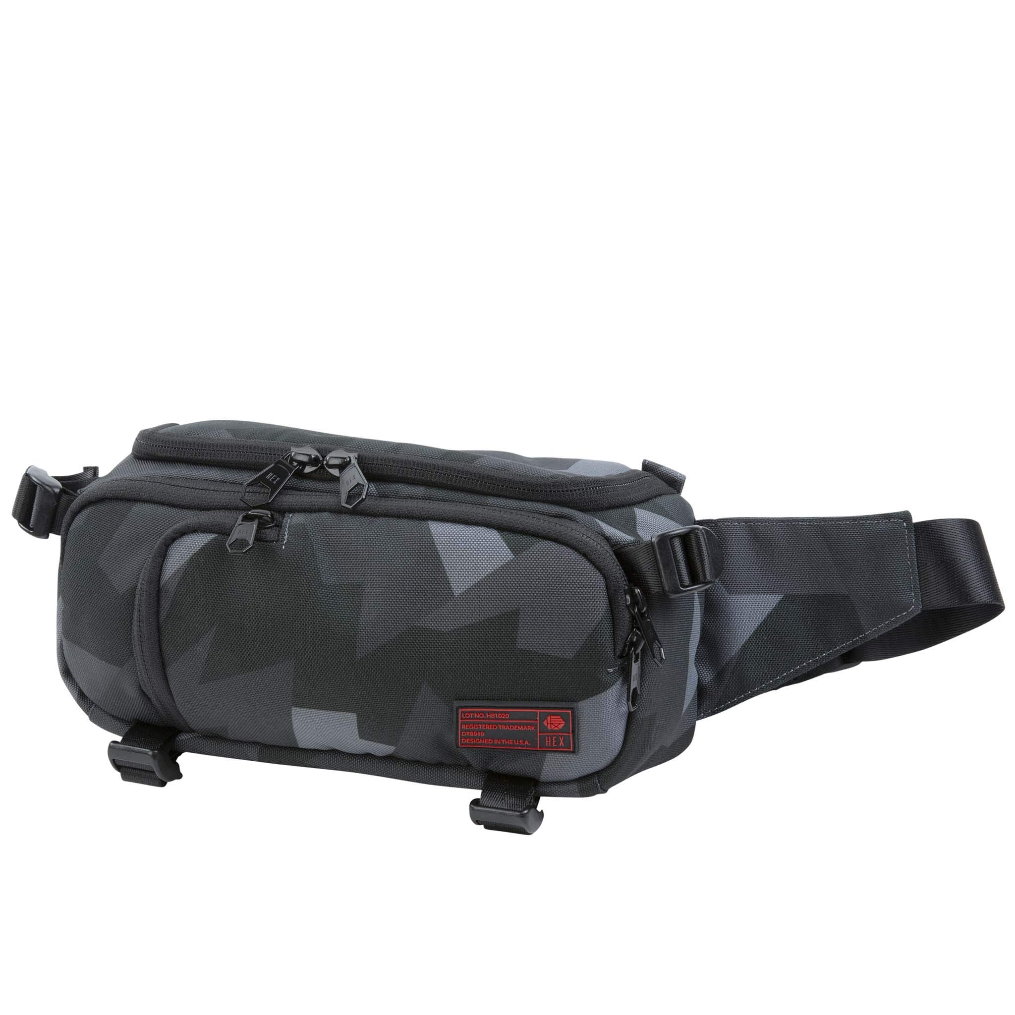HEX Ranger Camera Mini Sling Bag - Lightweight Water Resistant Mirrorless Camera Crossbody Bag with YKK Zippers, Interior Dividers & Adjustable Straps - Glacier Camo - Perfect for Travel, Hiking & Outdoor Photography
