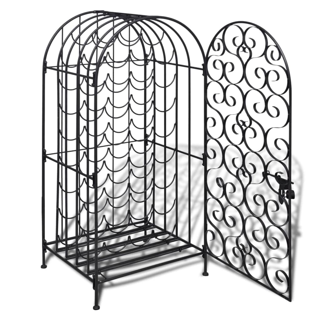 Premium Metal Wine Rack for 35 Bottles - Sturdy & Space-Saving Wine Storage Solution for Home, Kitchen, Bar, or Restaurant Use